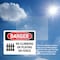 Signmission No Climbing Or Playing On Fence, 5 in W x Rectangle, Vinyl Decal OS-2PACK-DS-D-35-L-2092 - alternate 6